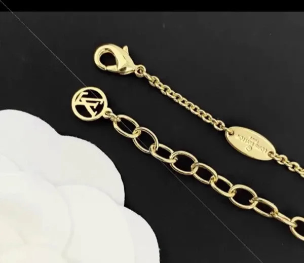 گردنبند نقره زنانه برند لویی ویتون ( LOUIS VUITTON ) مدل گلستان | ساخت کشور چین (OEM BY CHINA)