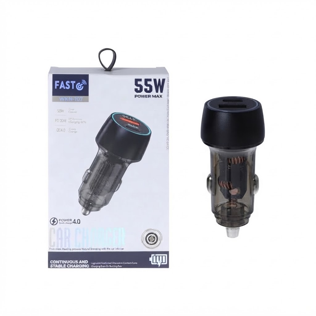 شارژر فندکی مدل WKN-107 با توان 55 وات
